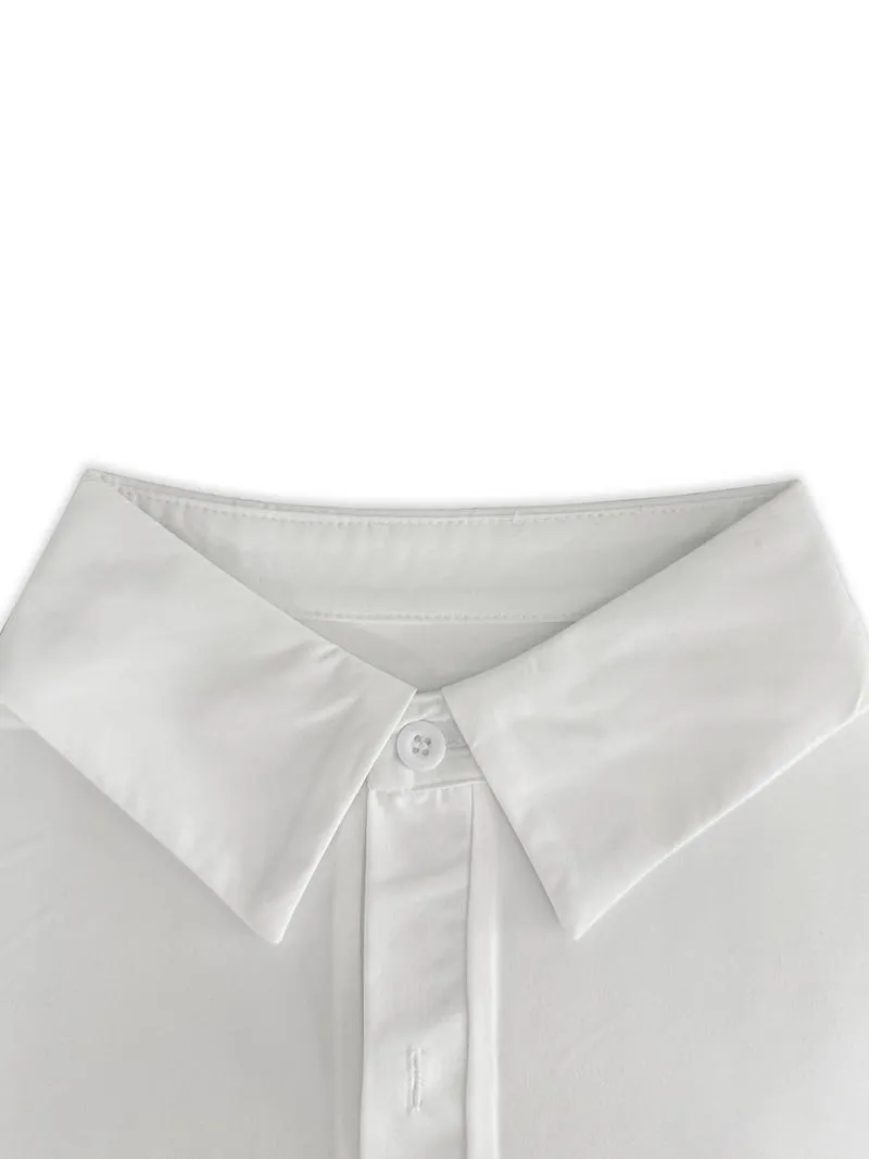 Women's slim-fit button-down long-sleeved casual shirt