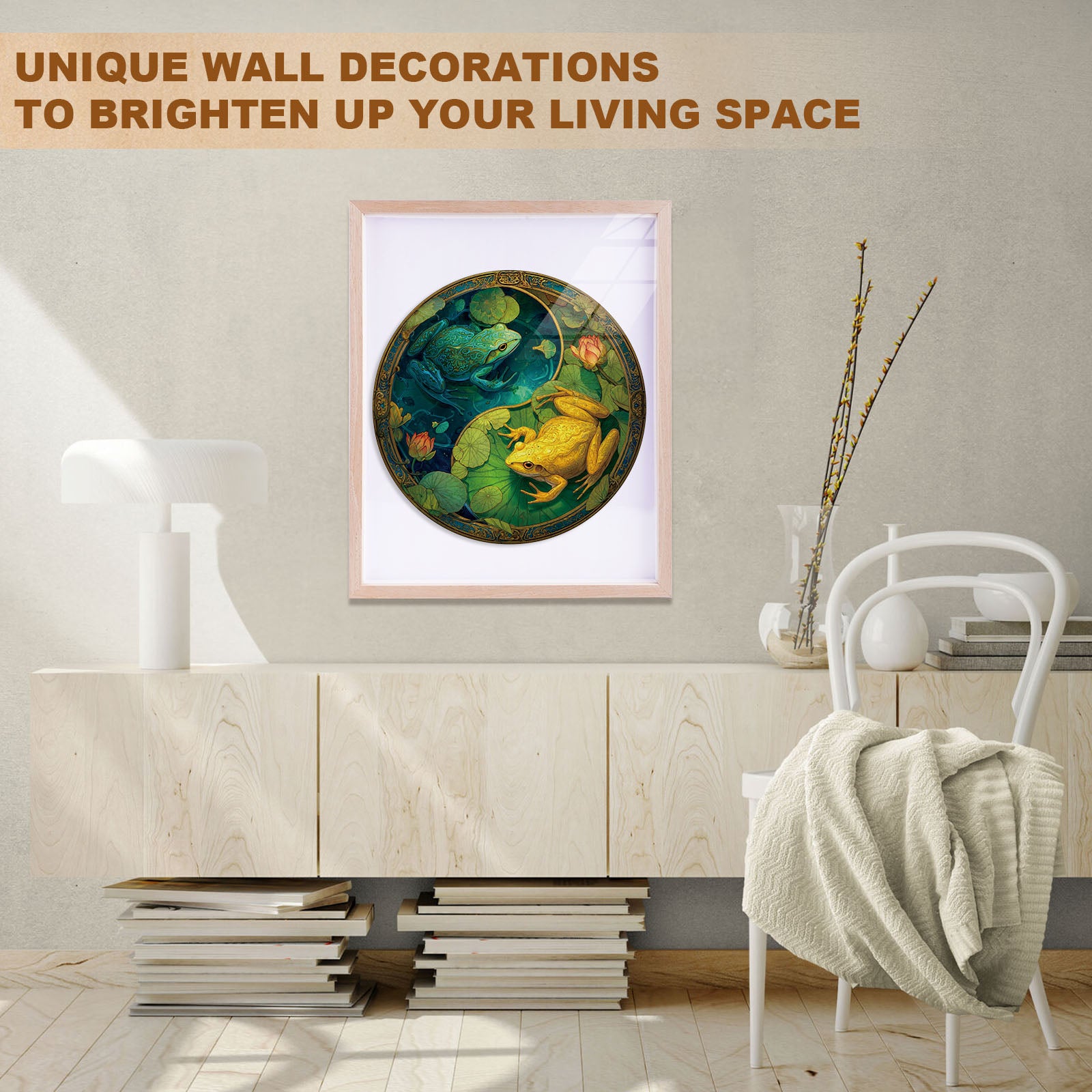 Balance Frogs Wooden Jigsaw Puzzle