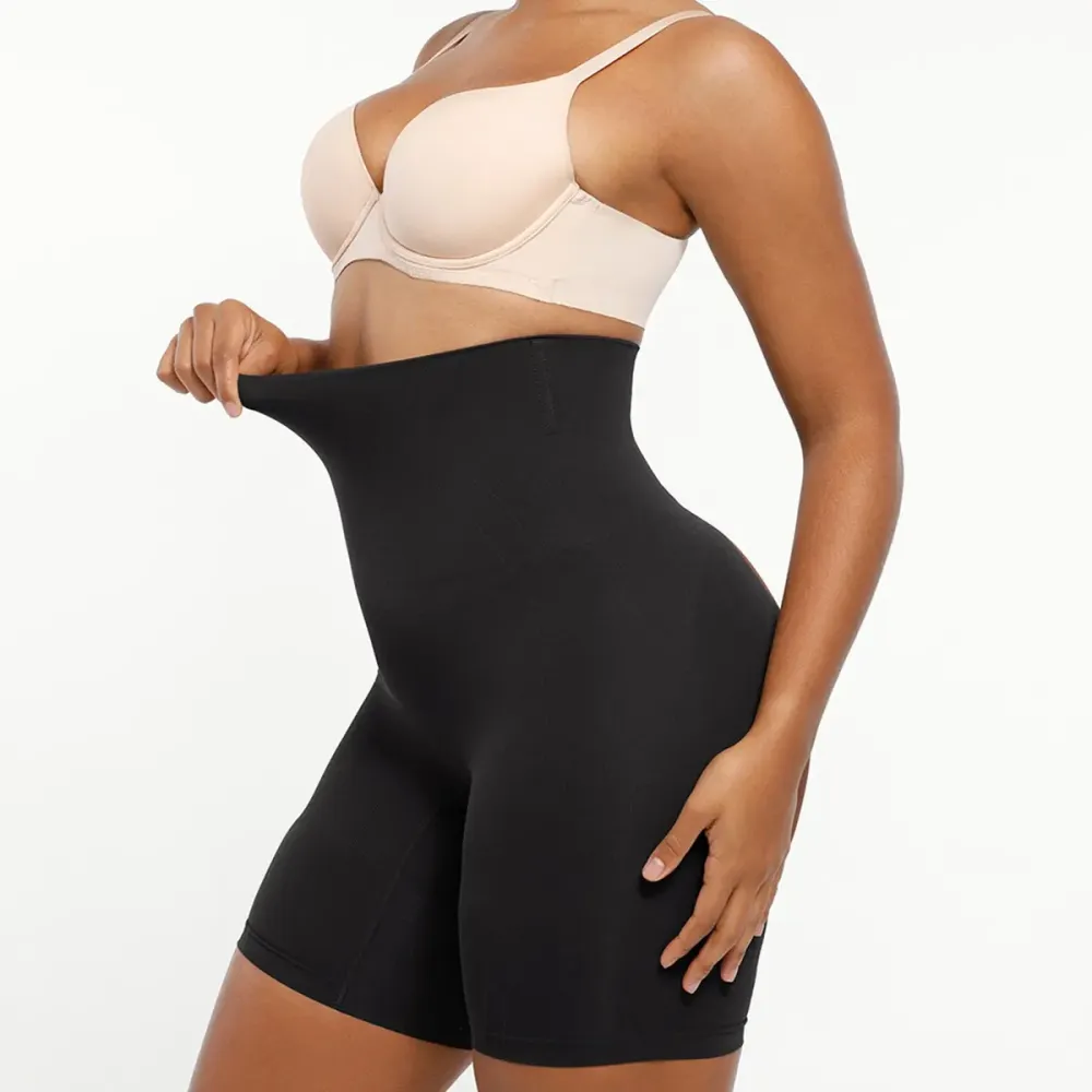 Shapellx Shapewear Sculpting Shorts for Women Seamless High Waisted Body Shaper Thigh Slimming Underwear
