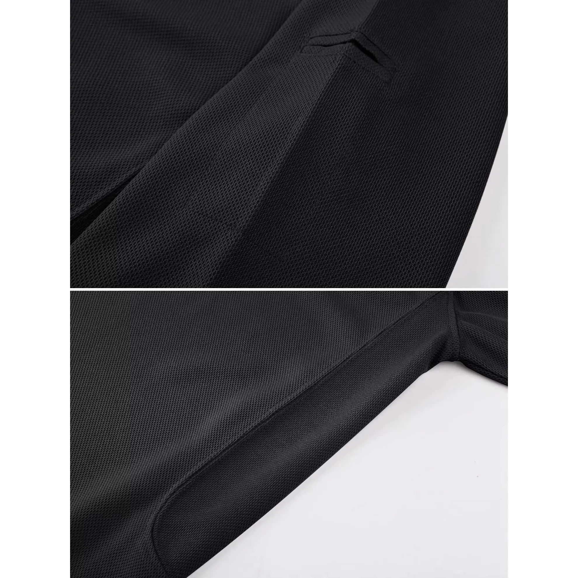 Men's Polo Shirt Quick Dry Performance Short Sleeve Pique Jersey Golf Work Polo Shirt Casual Menswear Top Outdoorfun