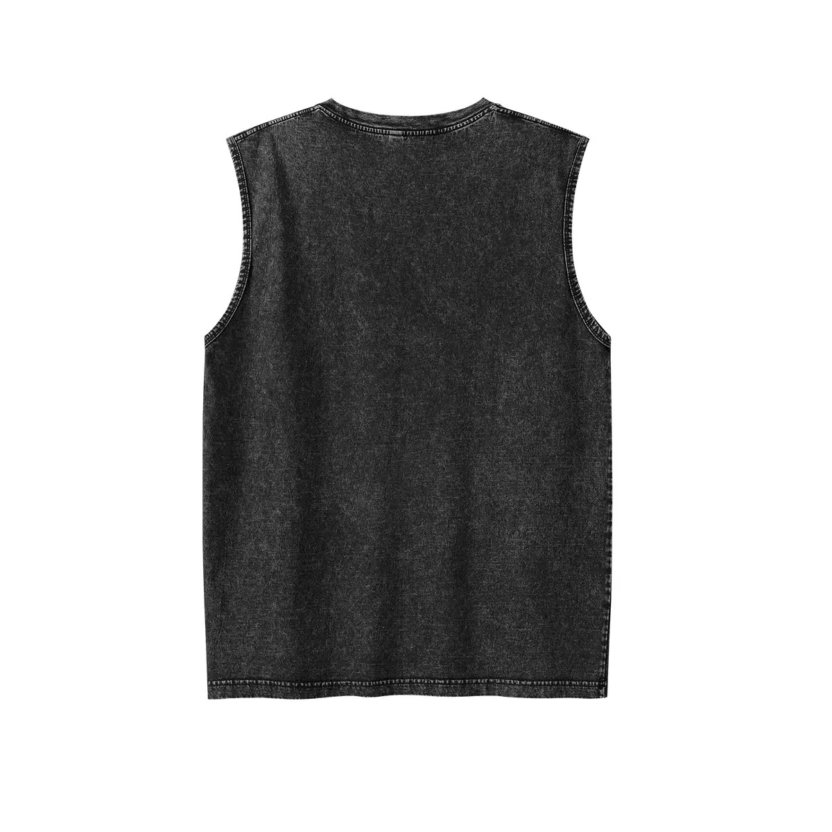 Men's Oversized Tshirts Sports Vintage Heavy Cotton Tshirt Washed Loose Fit Athletic Tee Sleeveless Vest