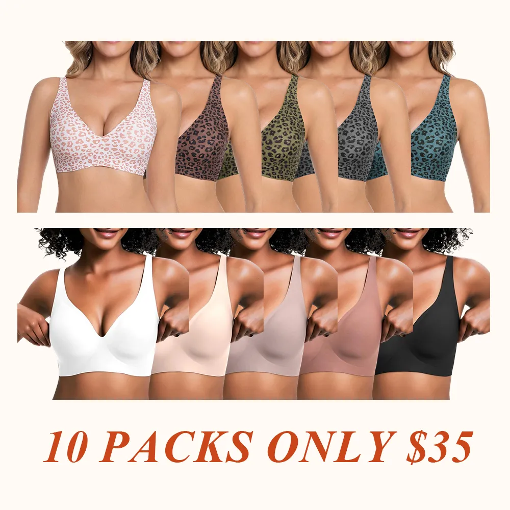 Wireless Womens Comfortable Wireless Bras Push Up Bralettes Seamless Tshirts Bras