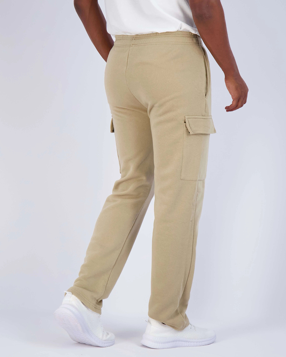 6 Pack: Men's Tech Fleece Open Bottom Cargo Sweatpants with Pockets (SIZE:XS-6XL)
