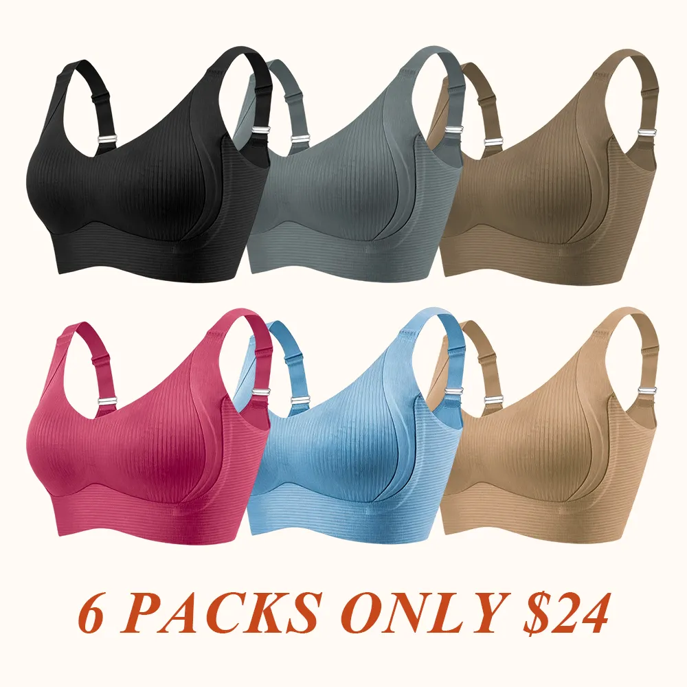 Women's Solid Color Wireless Bra