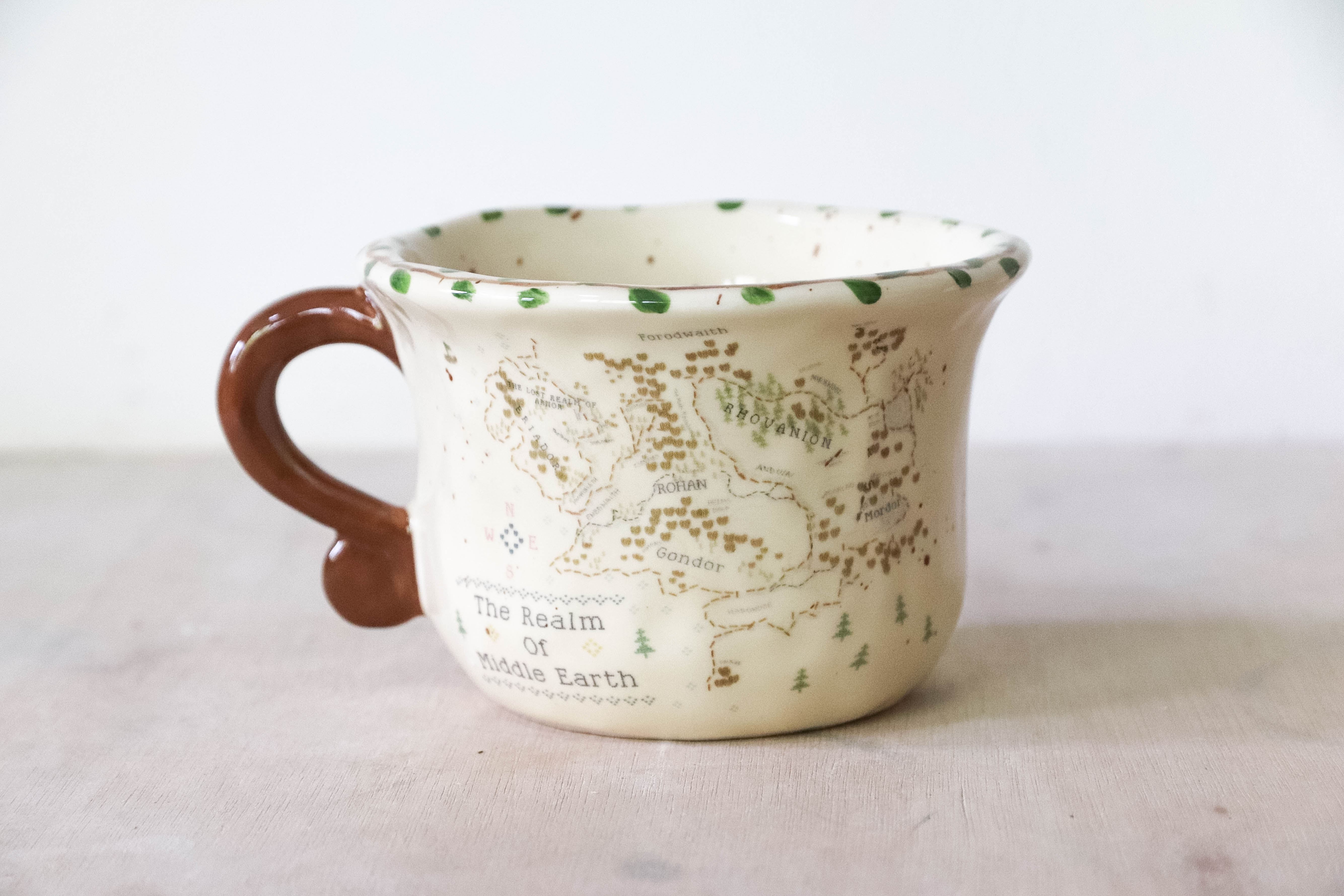 Ivy Garland Cross Stitch Map Mug
