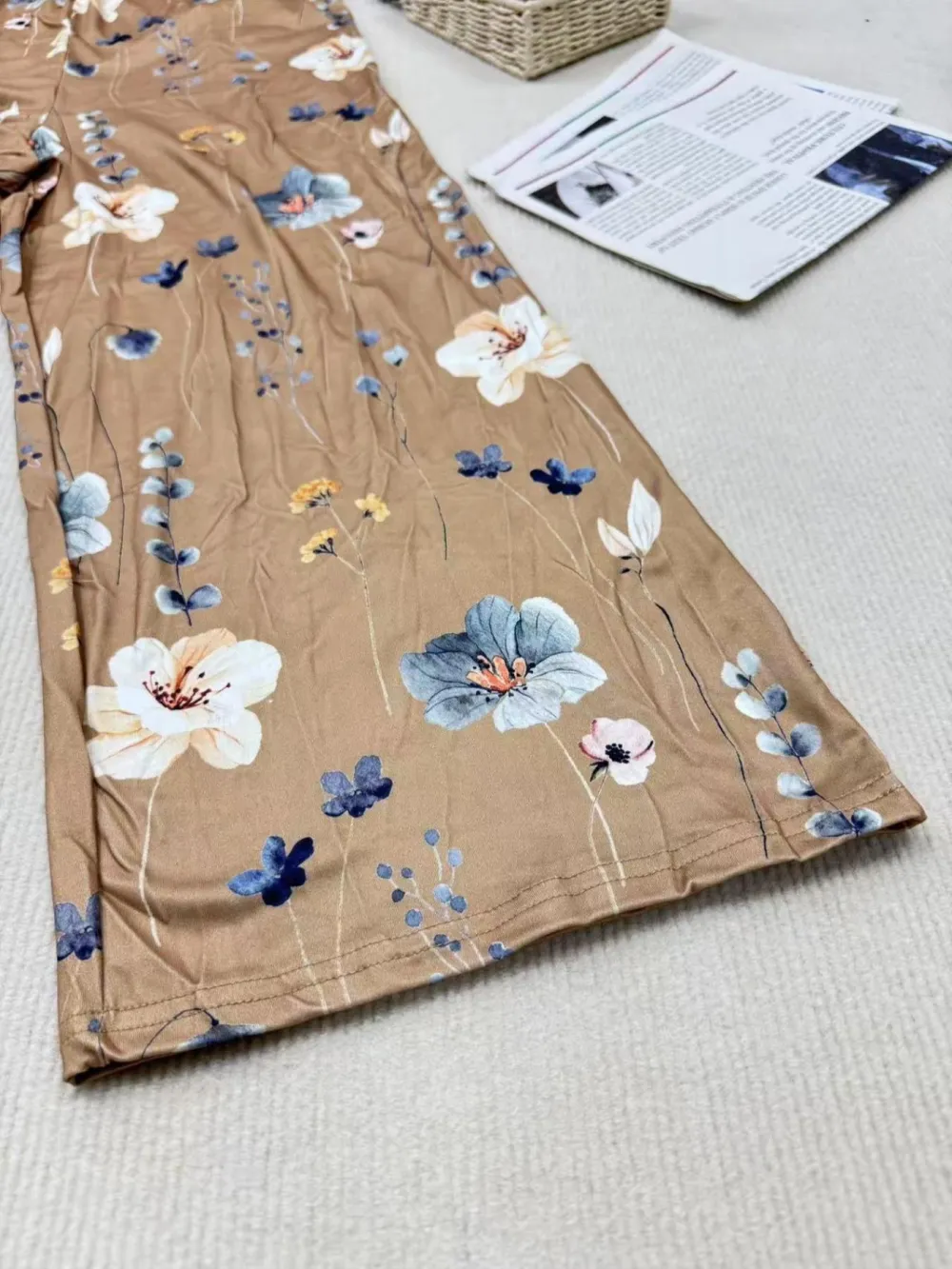 Comfortable Loose Jumpsuit, Perfect Vacation Selection, Just Right Pocket Design, U Neck Ruched Fit