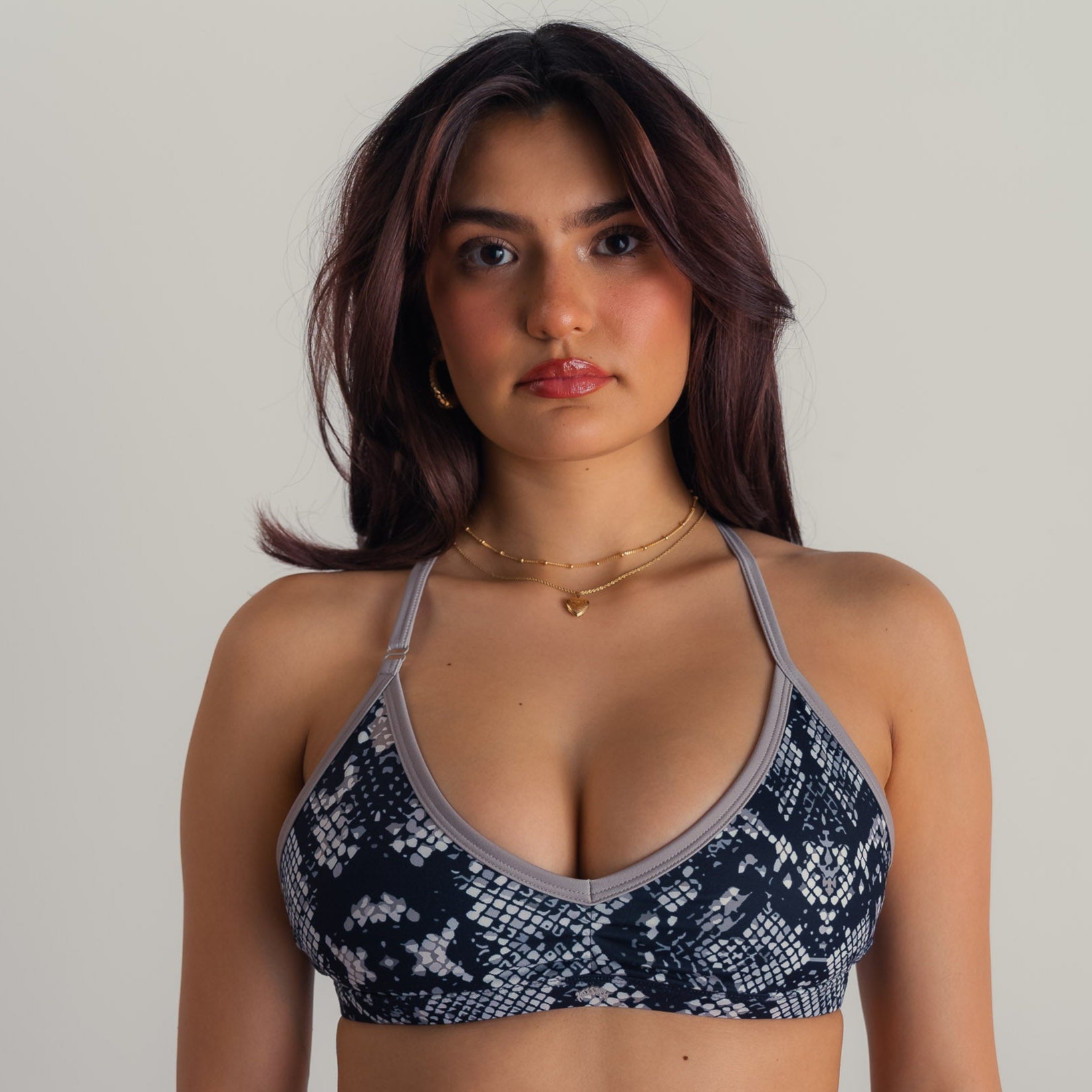 MEDIUM SUPPORT SPORTS BRA - PYTHON