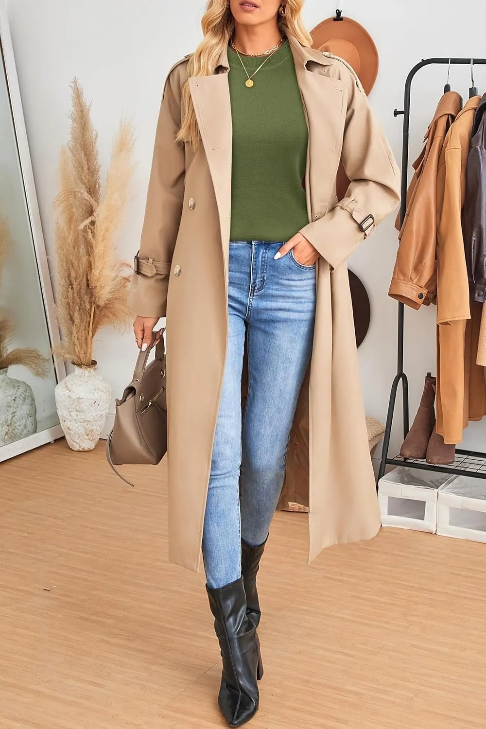 Women Fashion Wool Blend Sweater