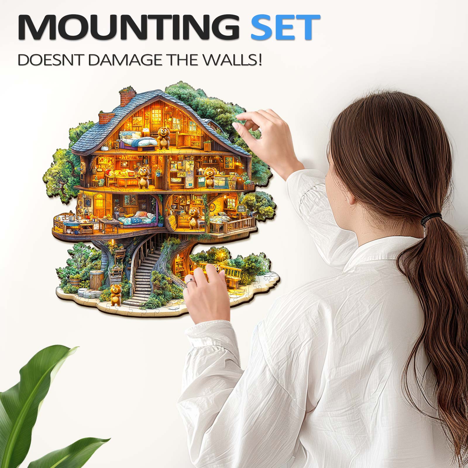 Bear House Wooden Jigsaw Puzzle