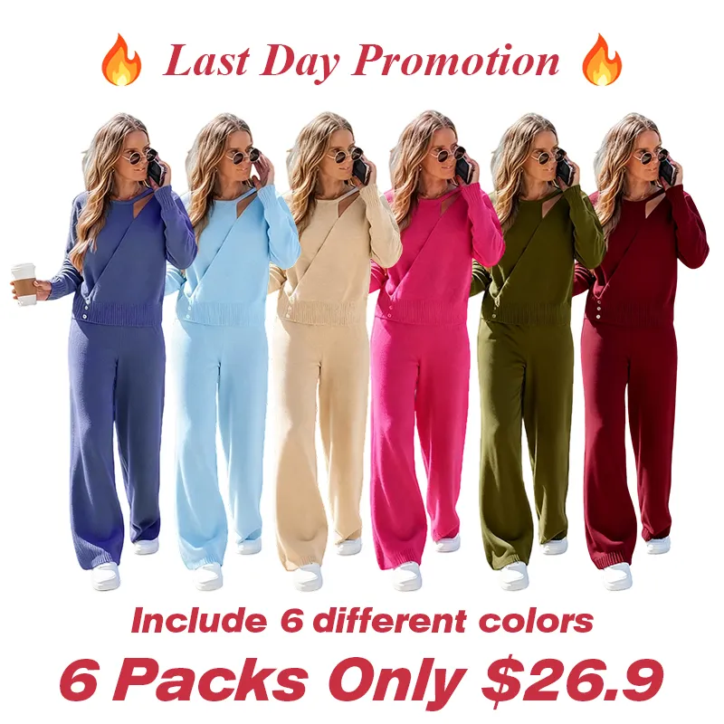 Women's Fashion Sweater and Trousers Two-Piece Set