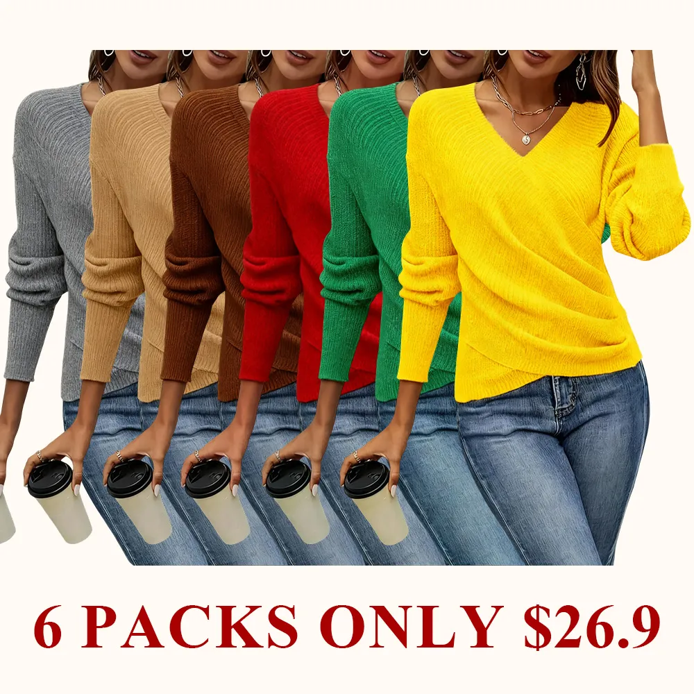 Elegant women's casual knit sweater