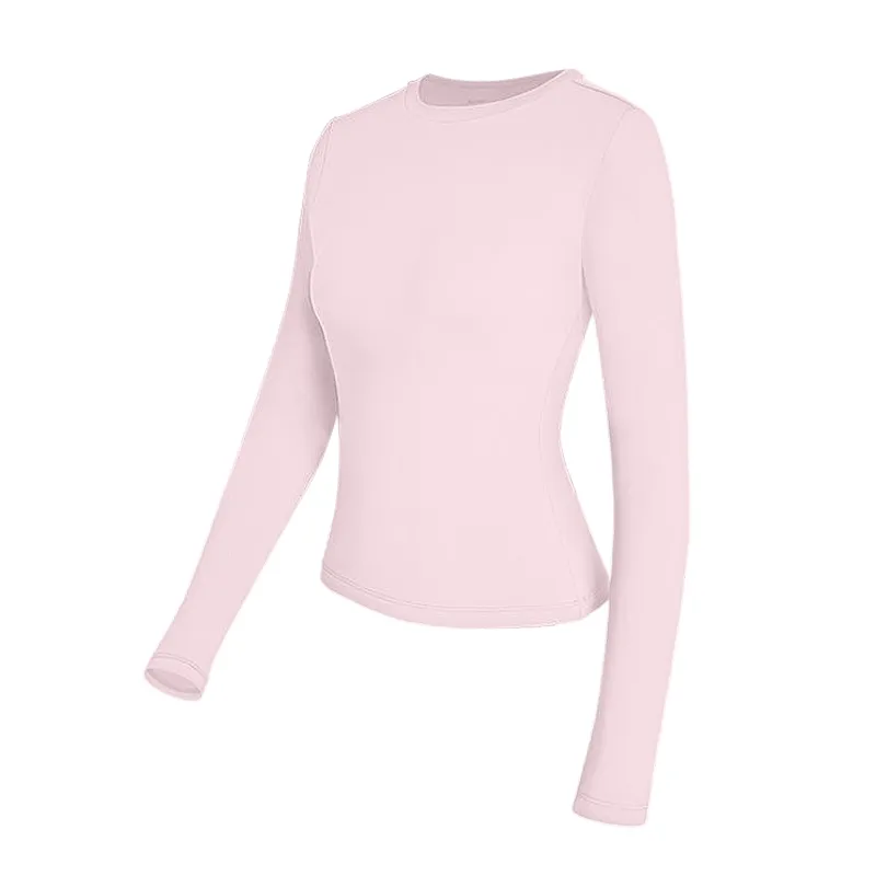 Women's Long Sleeve Shirts Basic Crop Tops