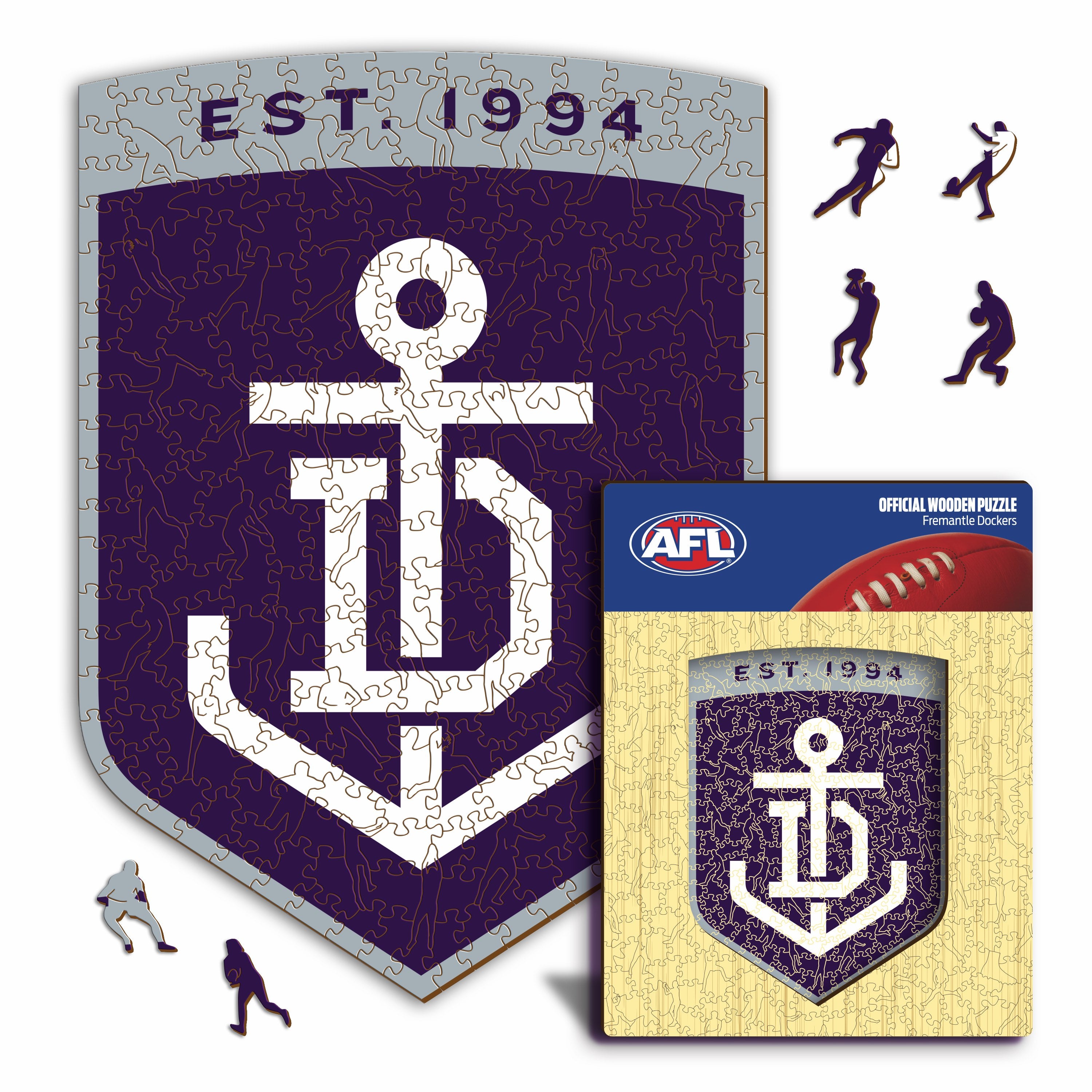 Fremantle Dockers FC Logo - Wooden Puzzle