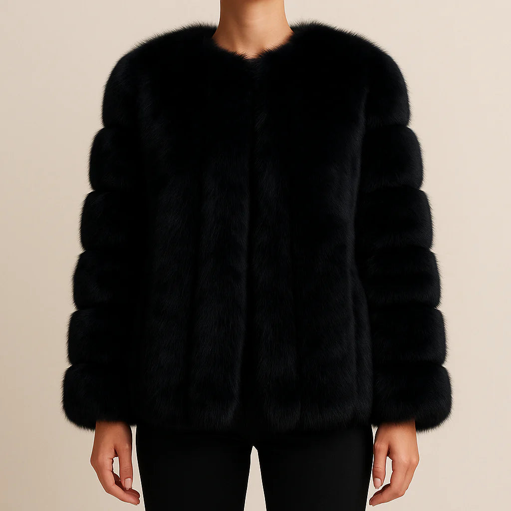 Elegance Plush Panel Jacket