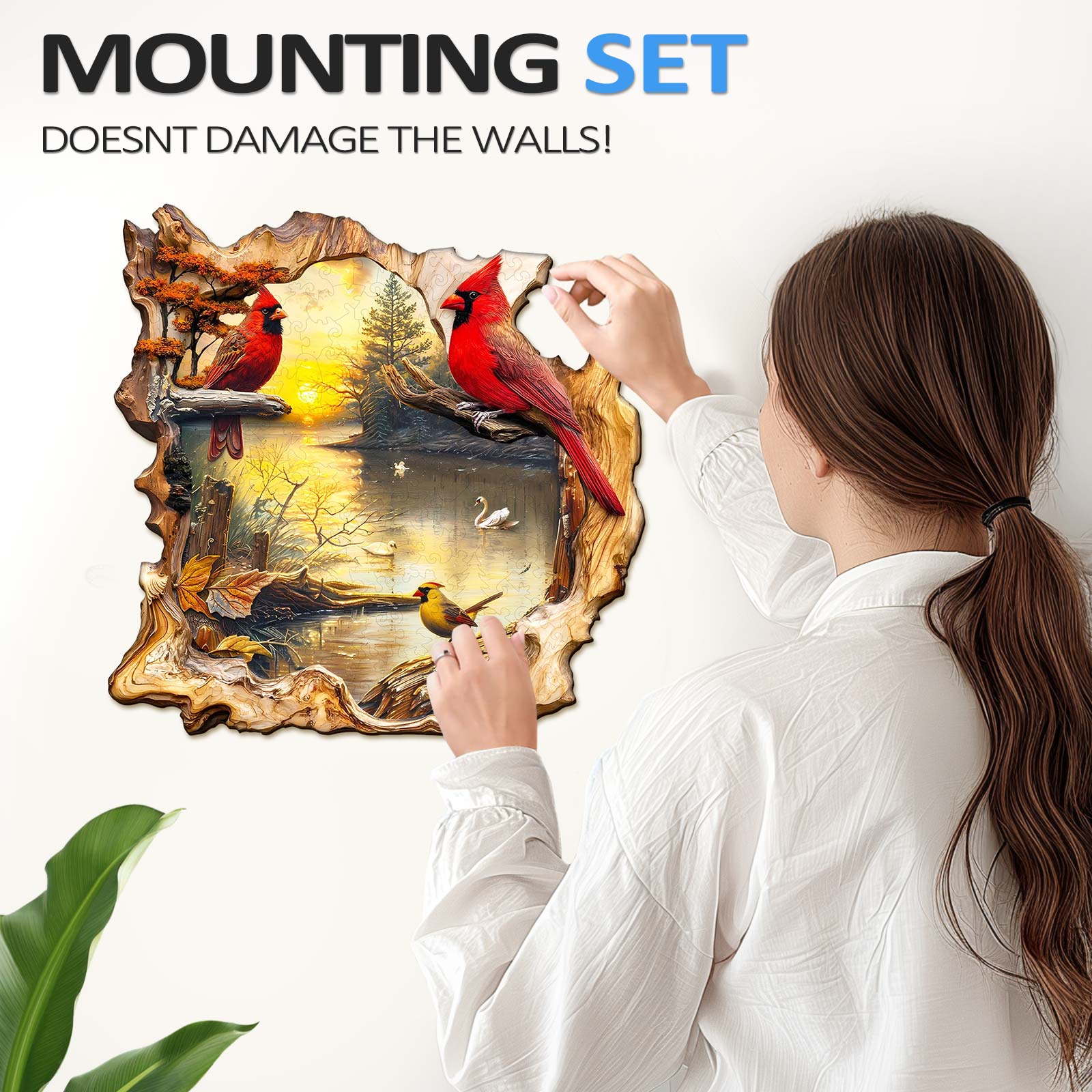 Sunset Lake Wooden Jigsaw Puzzle