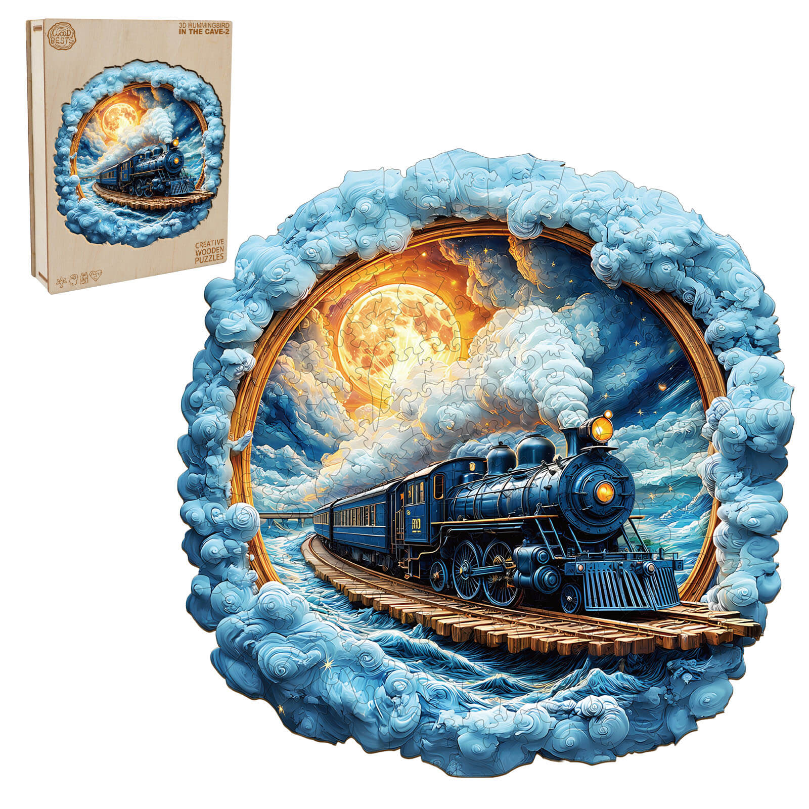 3D Moonlight Trajectory Wooden Jigsaw Puzzle