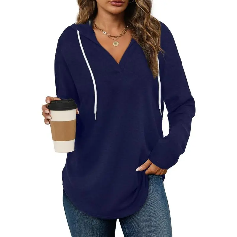 Women’s Pullover Sweatshirt – Long Sleeve, Loose Fit