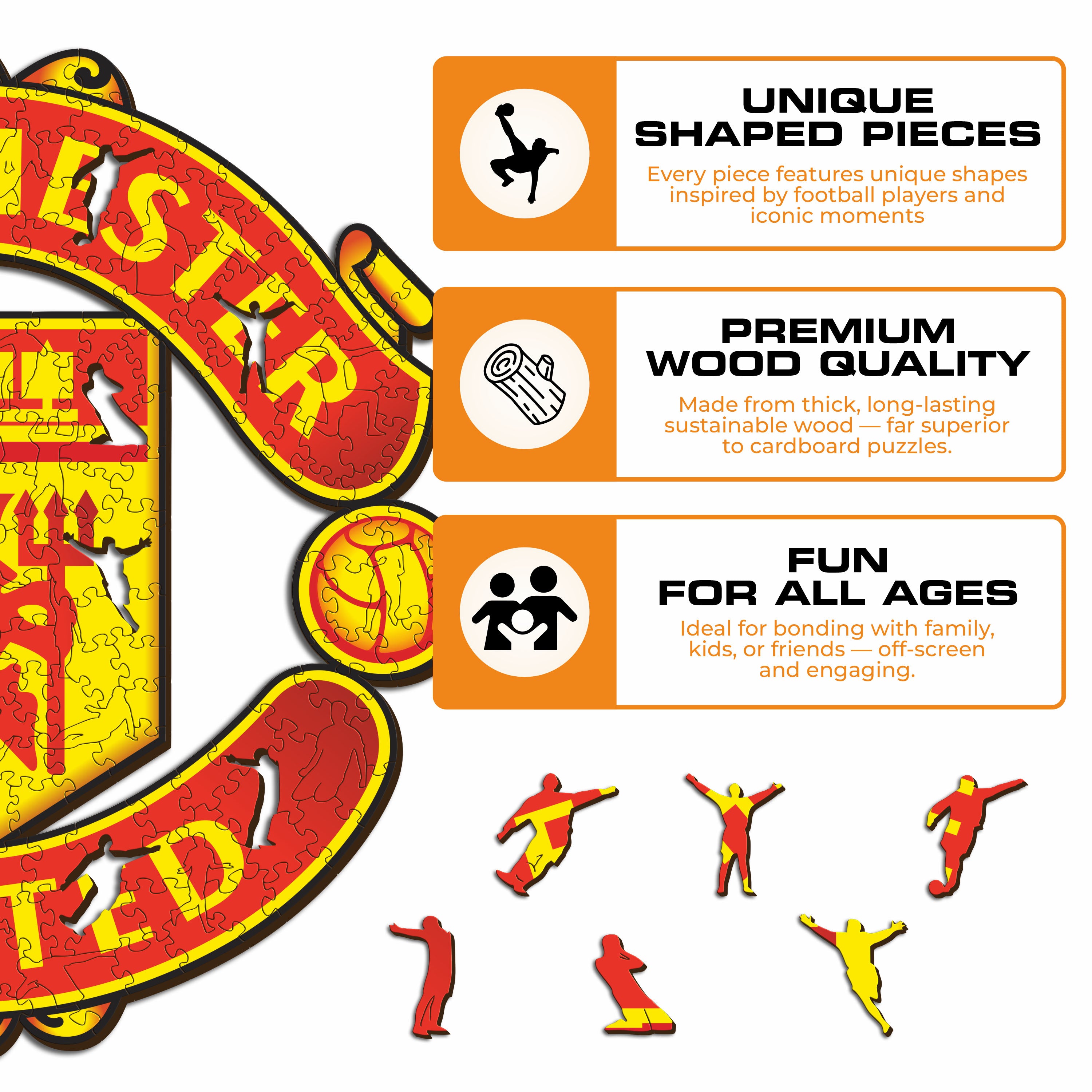 Manchester United FC® Logo - Wooden Puzzle