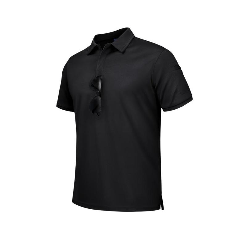 Mens Golf Polo Shirts Short Sleeve Dry Fit Moisture Wicking Casual Tennis Polos Print Collared Shirt
