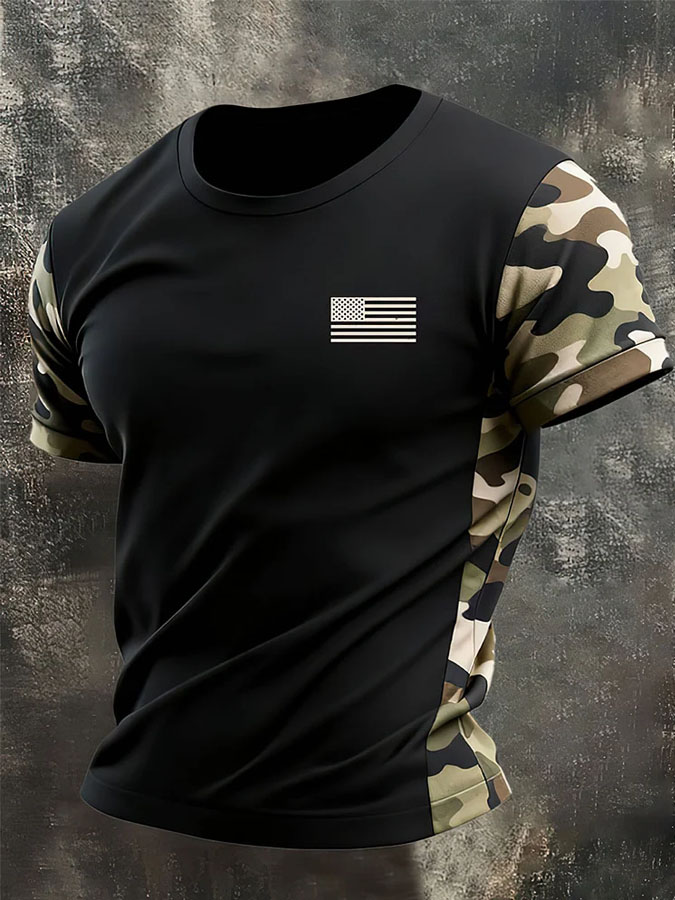 Men'S American Flag Commemorative 250Th Anniversary Classic Pattern Short Sleeve T-Shirt