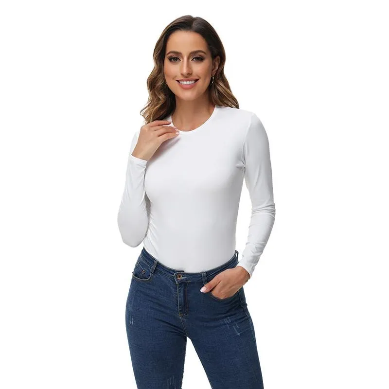 Women's Thermal Long Sleeve Top - Lightweight Warm Base Layer for Casual