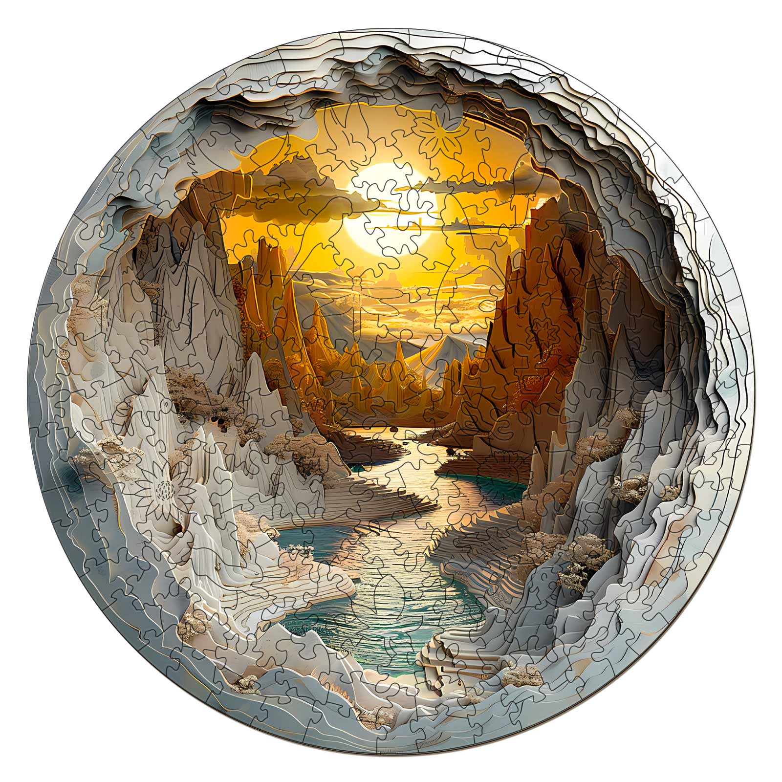 Inside The Cave-1 Wooden Jigsaw Puzzle