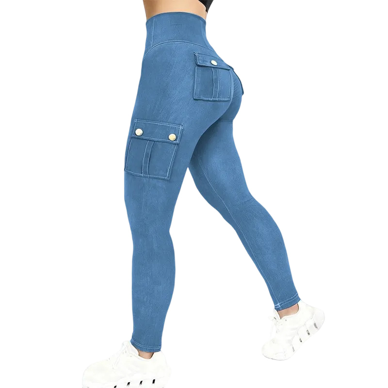 Women's Printed High-Waisted Skinny Pants