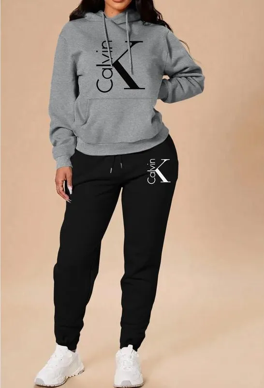 Women's Casual Hooded Sweatshirt Set