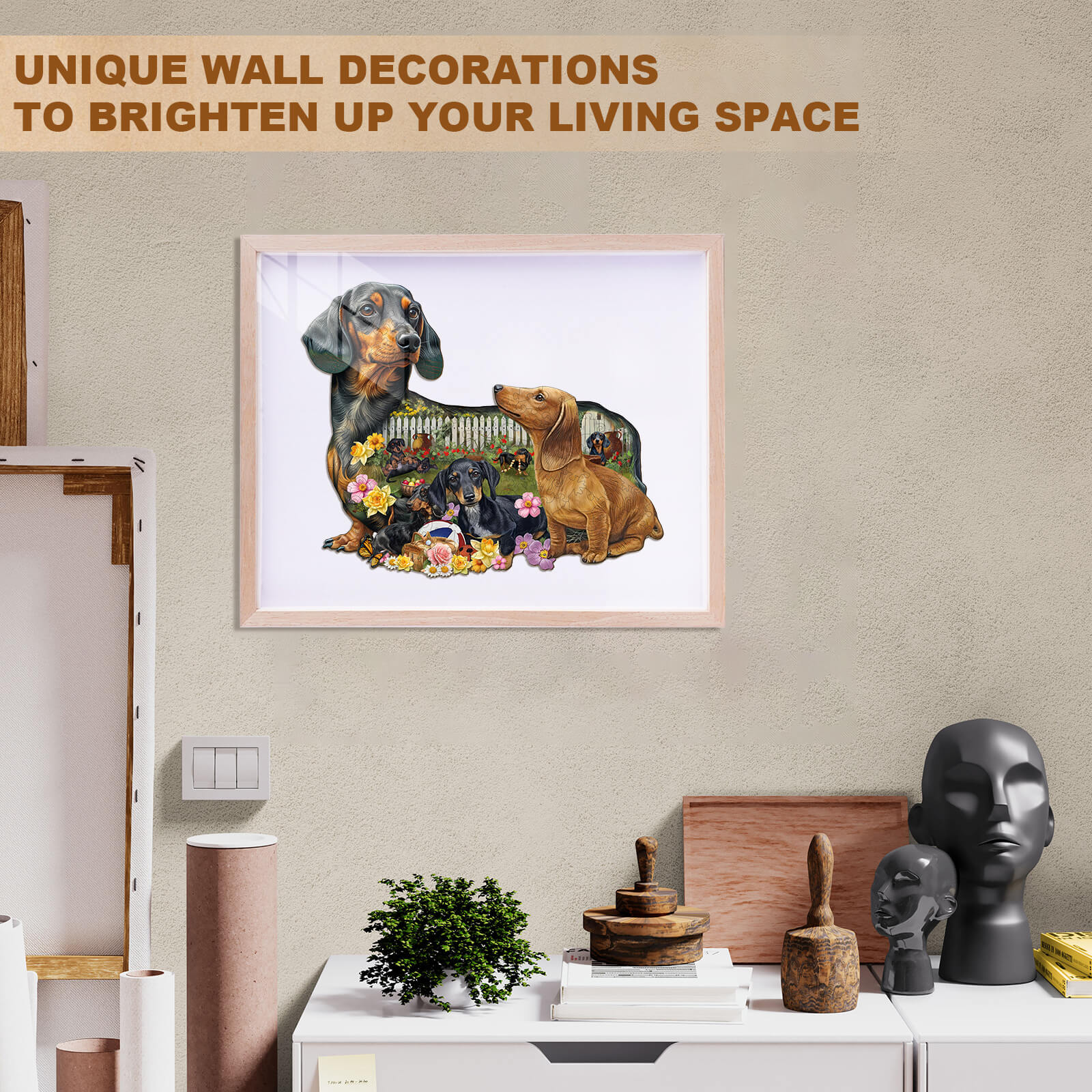 Puppy Garden Wooden Jigsaw Puzzle