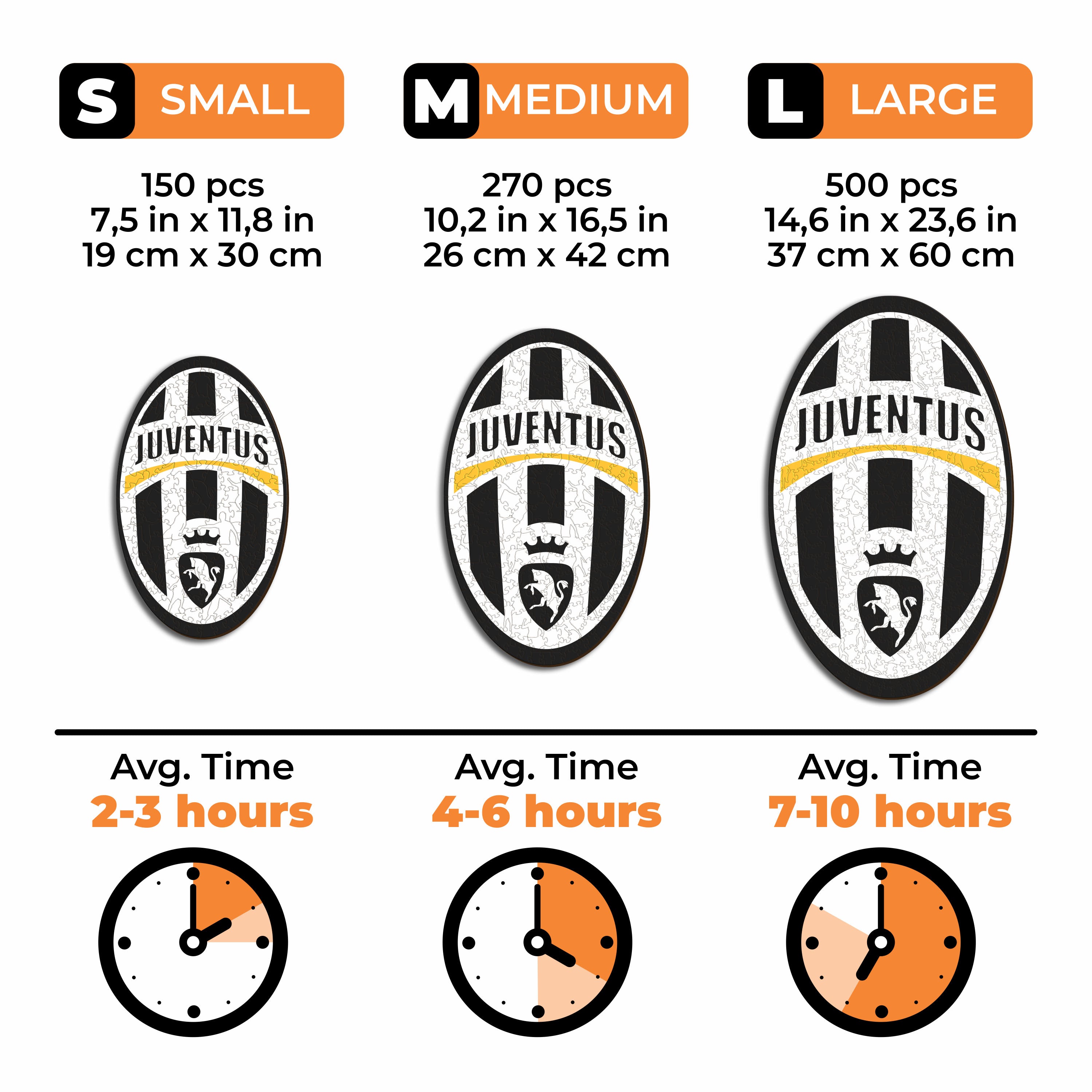 Juventus FC® Retro Logo - Wooden Puzzle