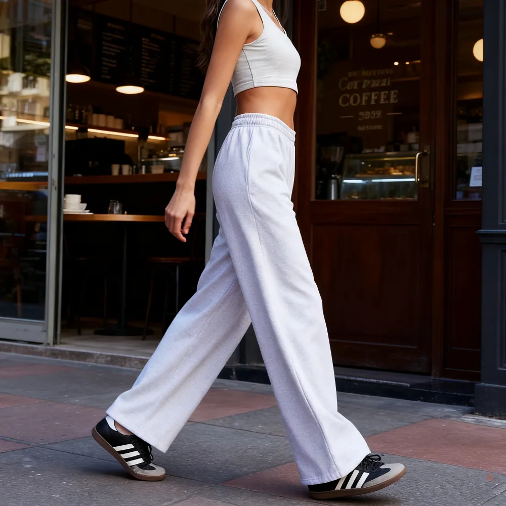 Women's Light Gray Soft Sweatpants