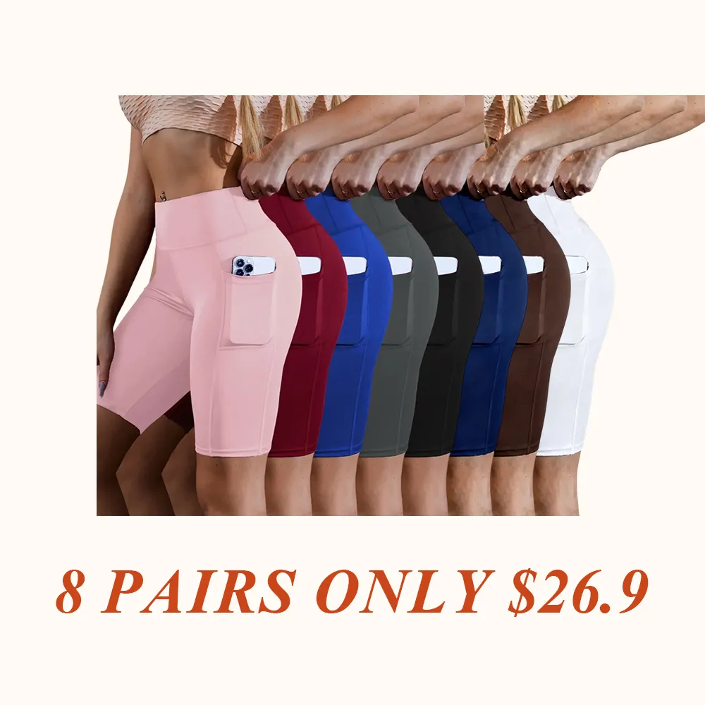 High Waist Athletic Yoga Shorts,Soft Shorts,Breathable