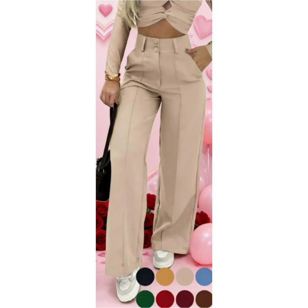 Women's Simple Wide-Leg Pants