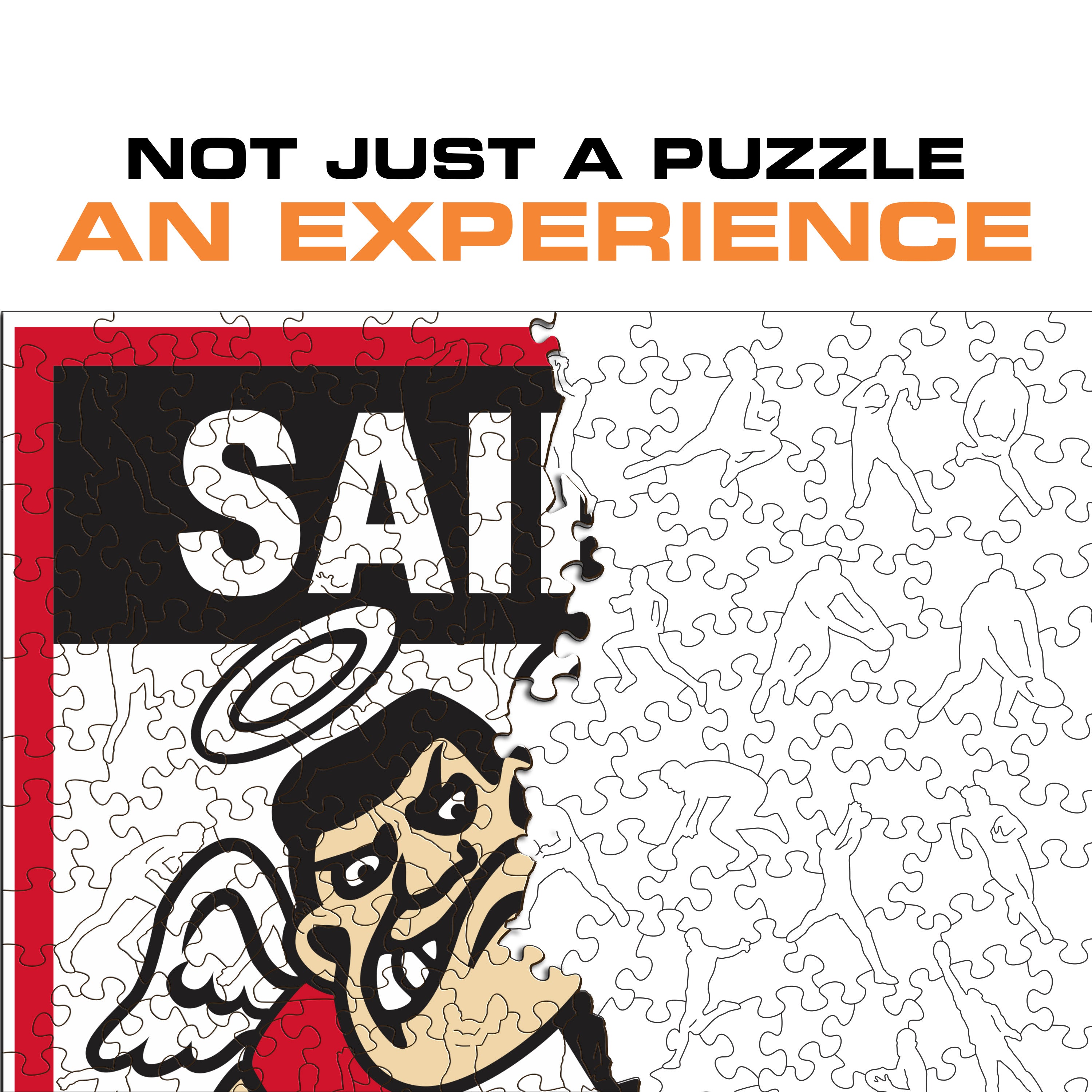 St Kilda FC Retro Mascot - Wooden Puzzle