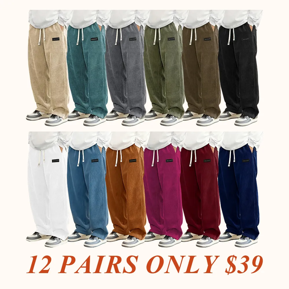 Men'S Thermal Winter Pants with Drawstring Waist - Beige Non-Stretch Trousers, Men's Sweatpants