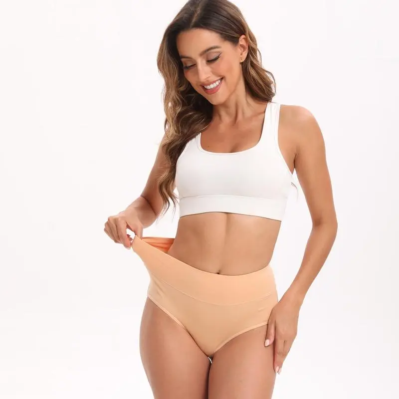 Women's High Waisted Cotton Panties 5-Pack