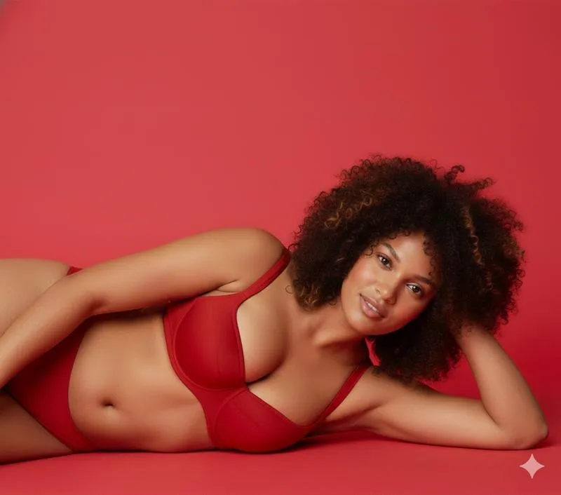 Night Lightly Padded Demi Bra Soft Supportive Fit Plus Size Balconette