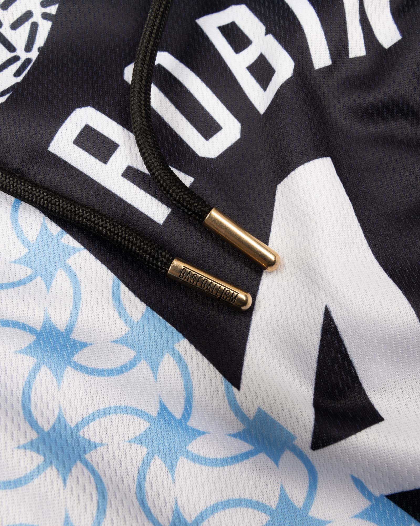 Jackie Robinson Front Page Diamond Air Mesh Shorts - Youth