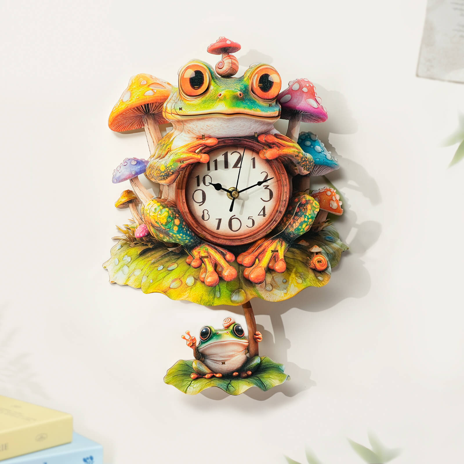 Frog– DIY Wooden Clock, 3D Puzzle Craft Kit