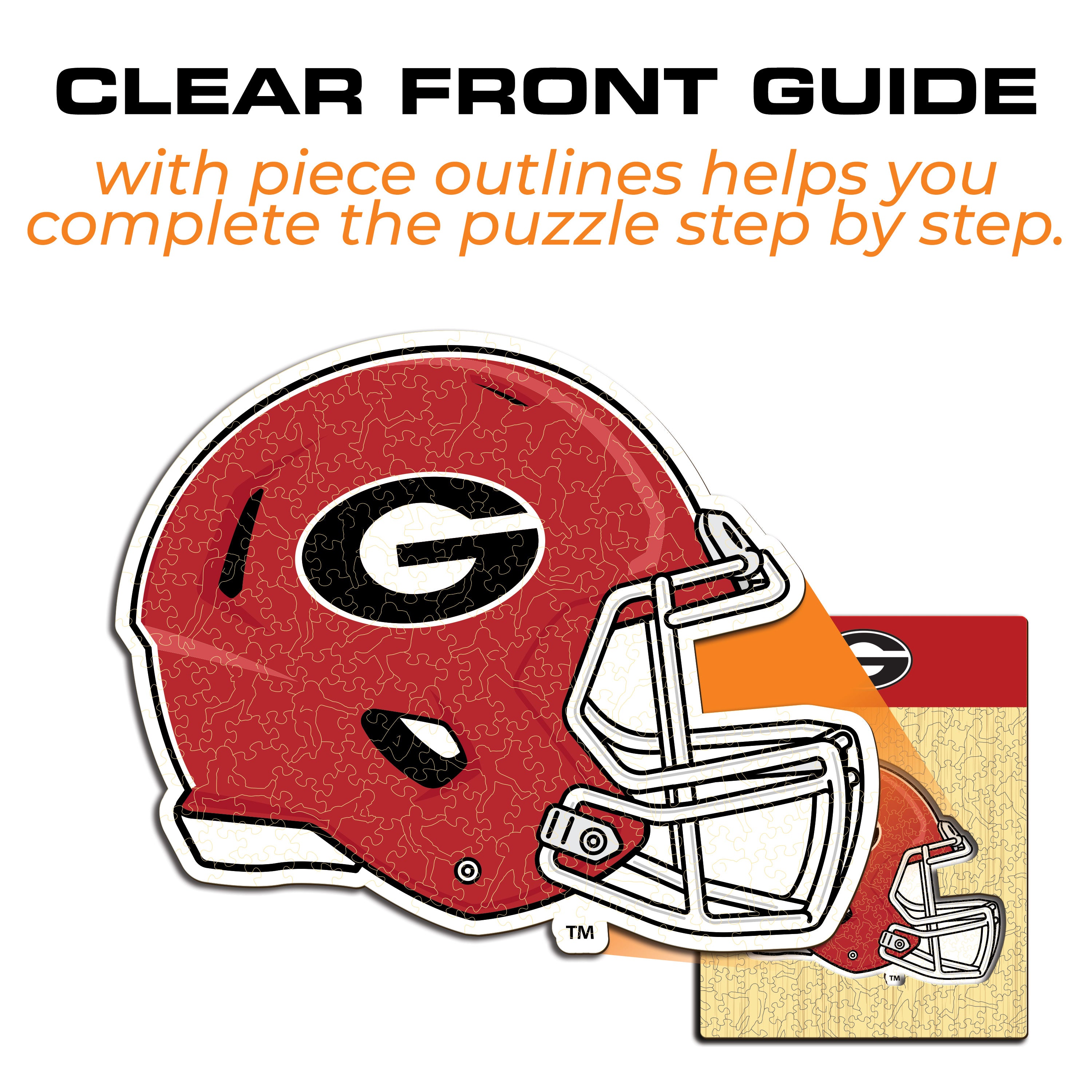University of Georgia Helmet - Wooden Puzzle