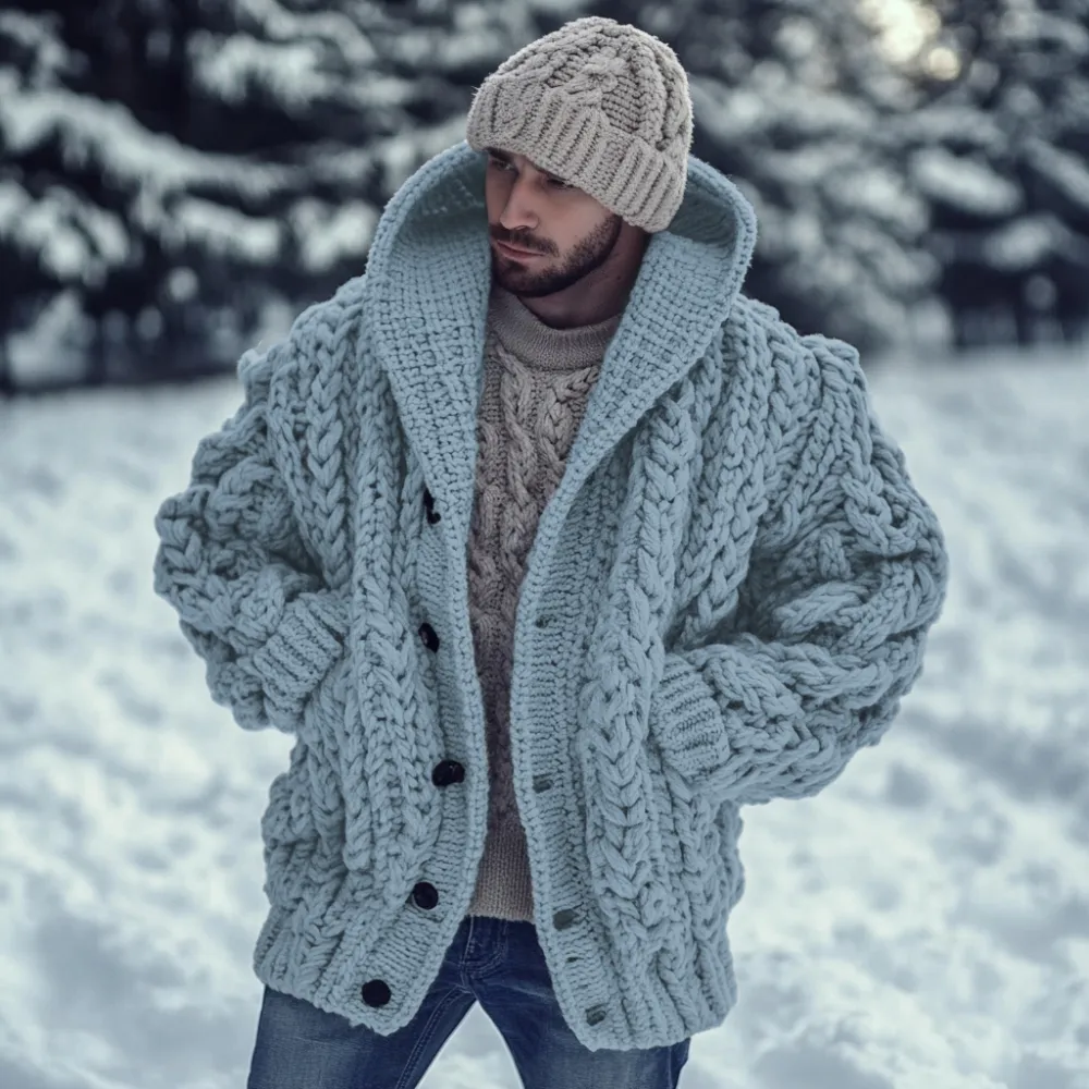 Vintage Fairman Island Jacquard Buttons Sweater Cardigan