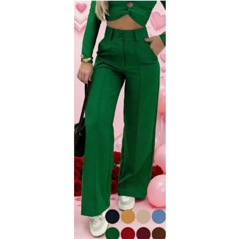 Women's Simple Wide-Leg Pants