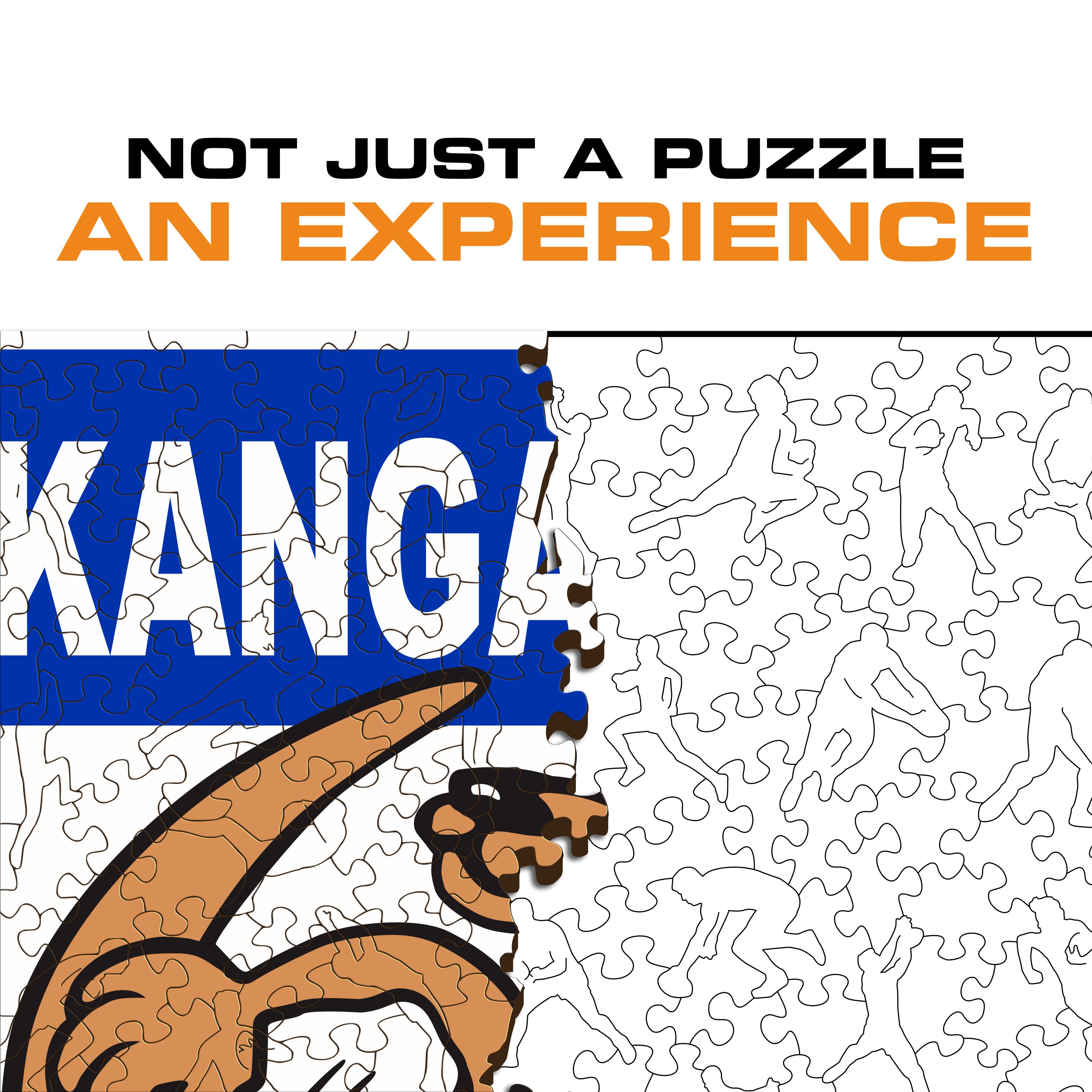 North Melbourne FC Retro Mascot - Wooden Puzzle