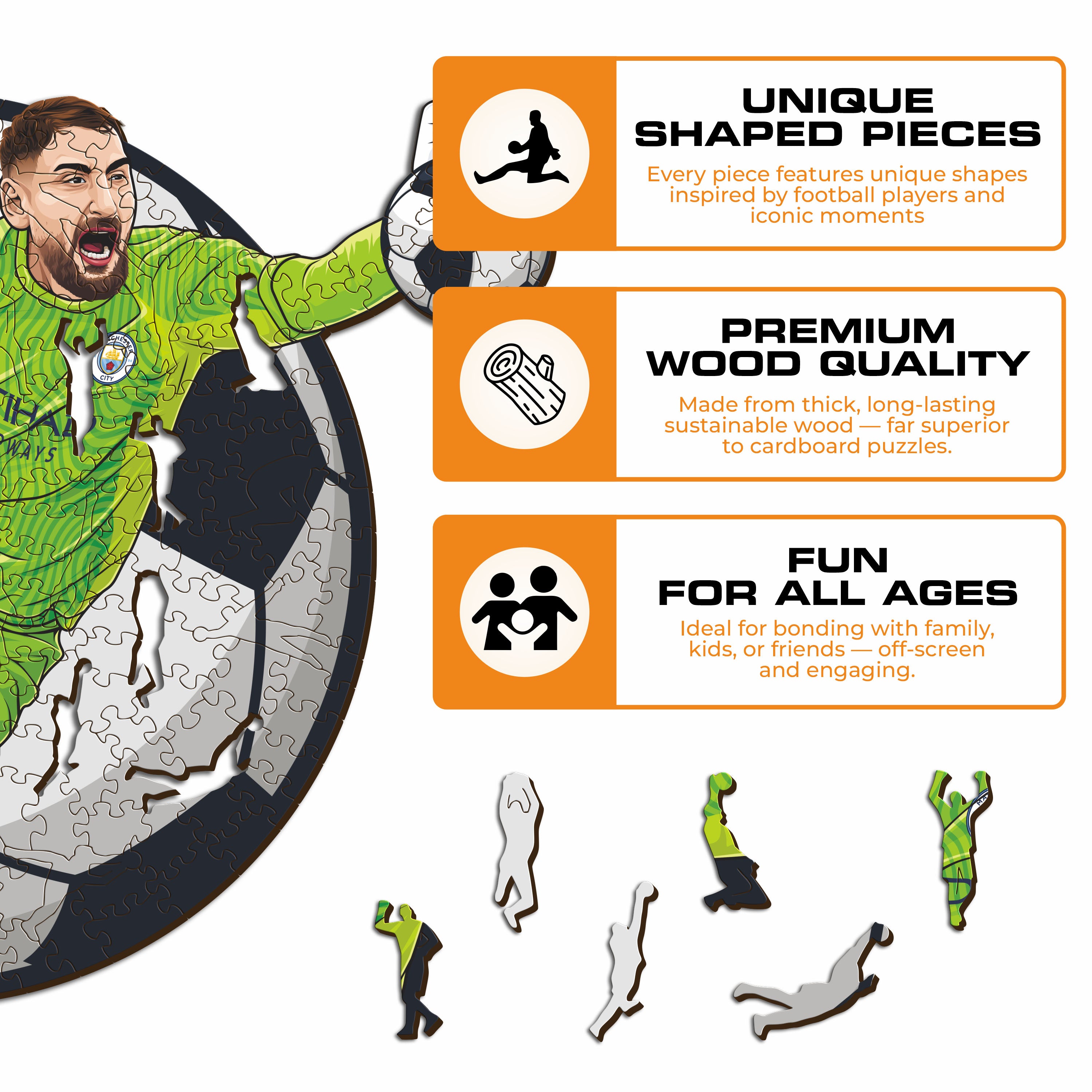 Gianluigi Donnarumma - Wooden Puzzle