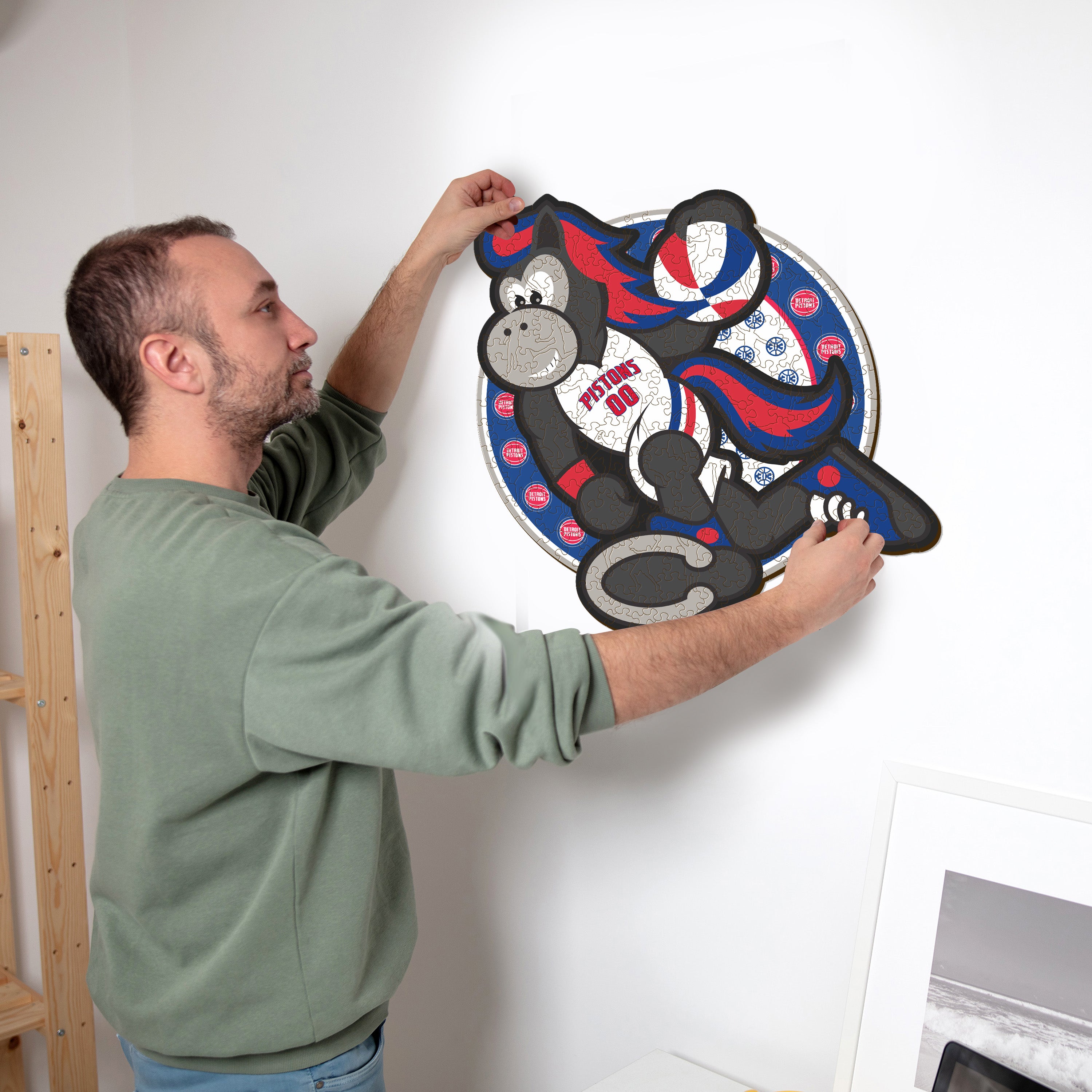 Detroit Pistons™ Mascot - Wooden Puzzle