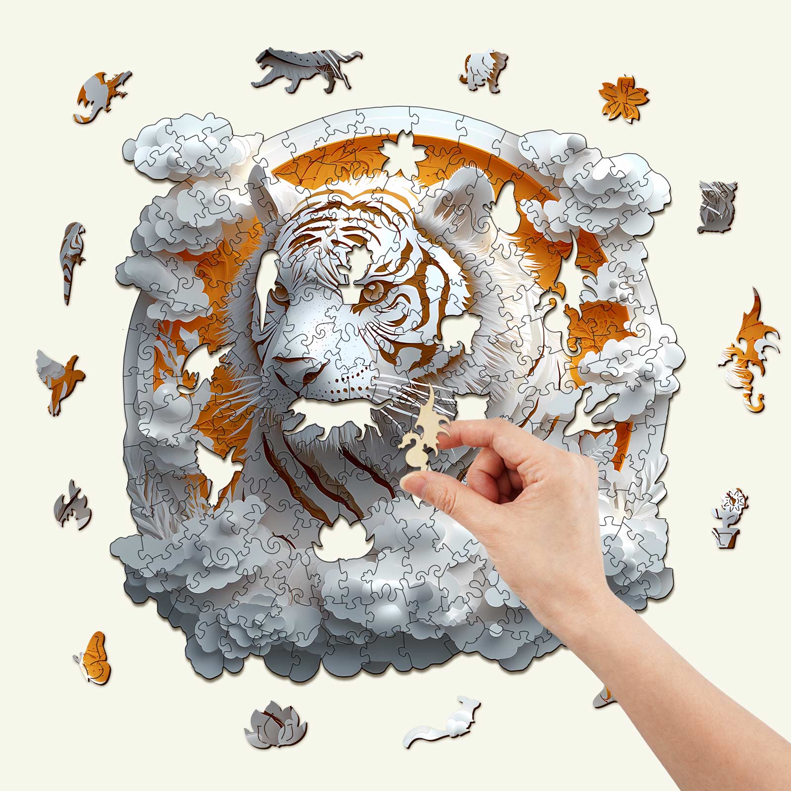 Paper Tiger Wooden Jigsaw Puzzle