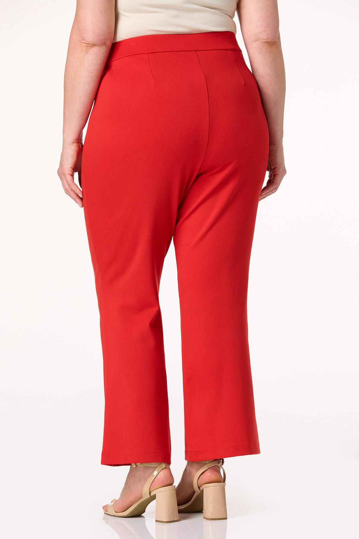 Plus Size Ponte Kick Flare Pants