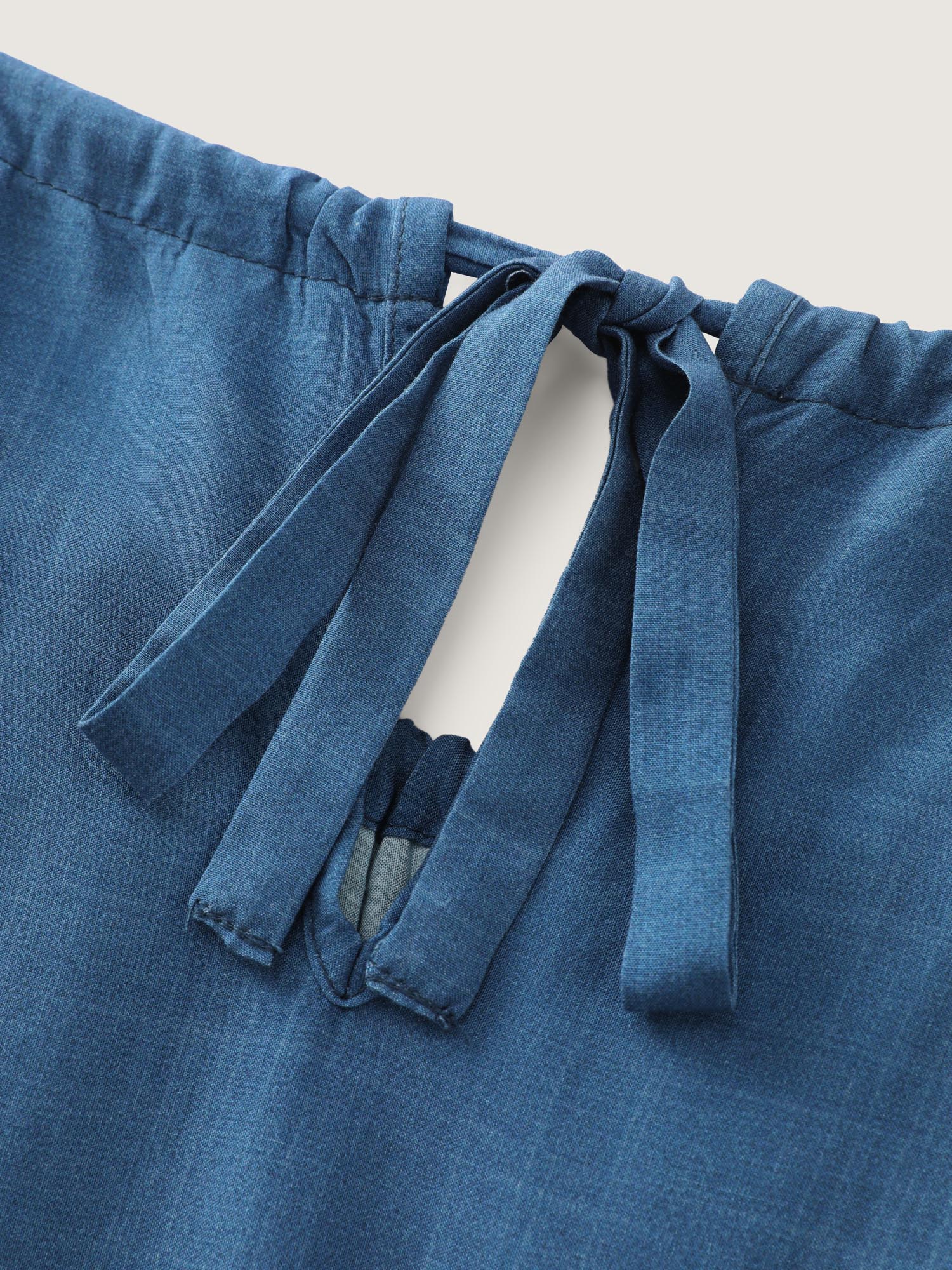 Ombre Color Blend Lace Trim Maxi Dress