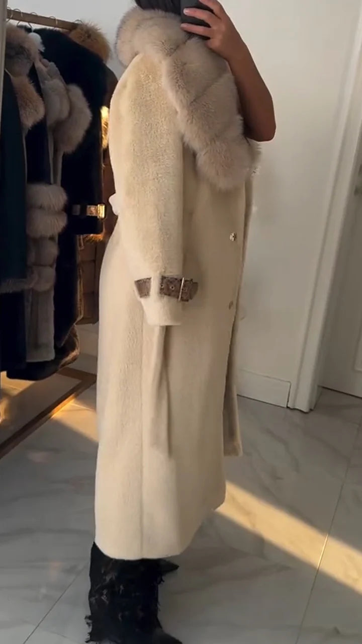 Women Fur Collar Temperament Casual Coat