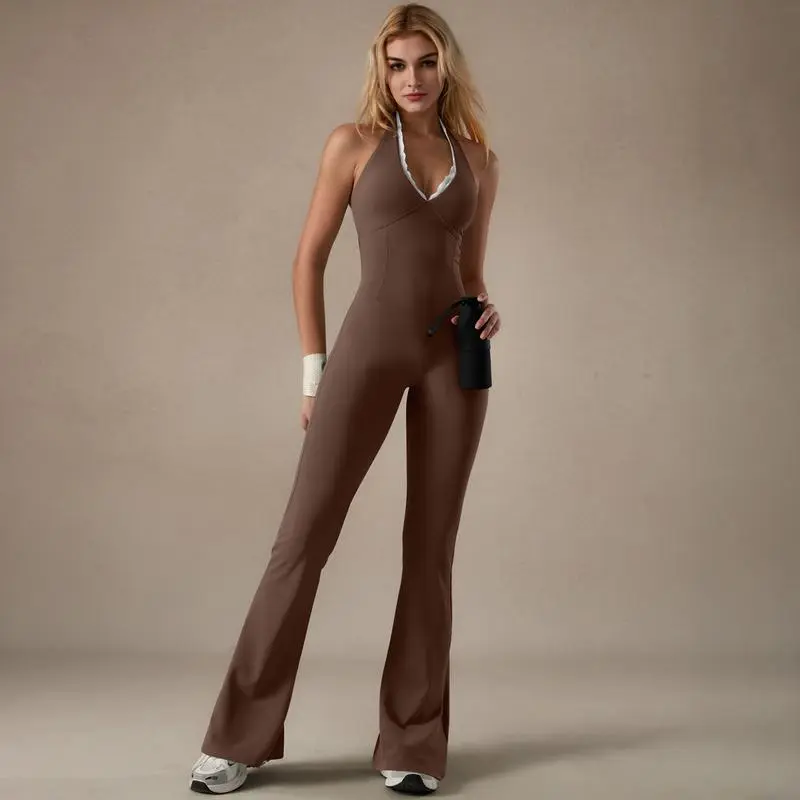 Backless Halter Jumpsuit